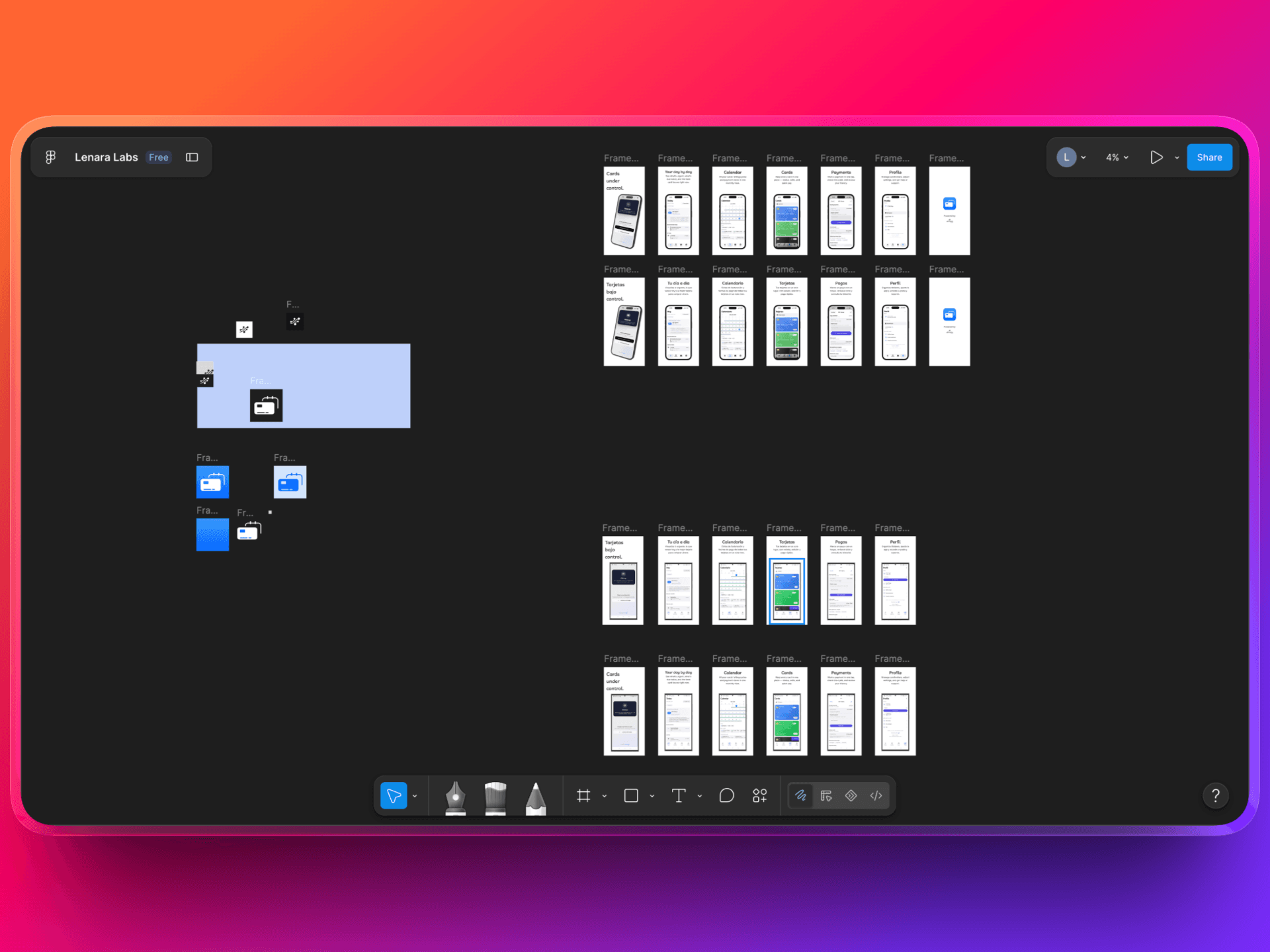Product design and prototyping in Figma