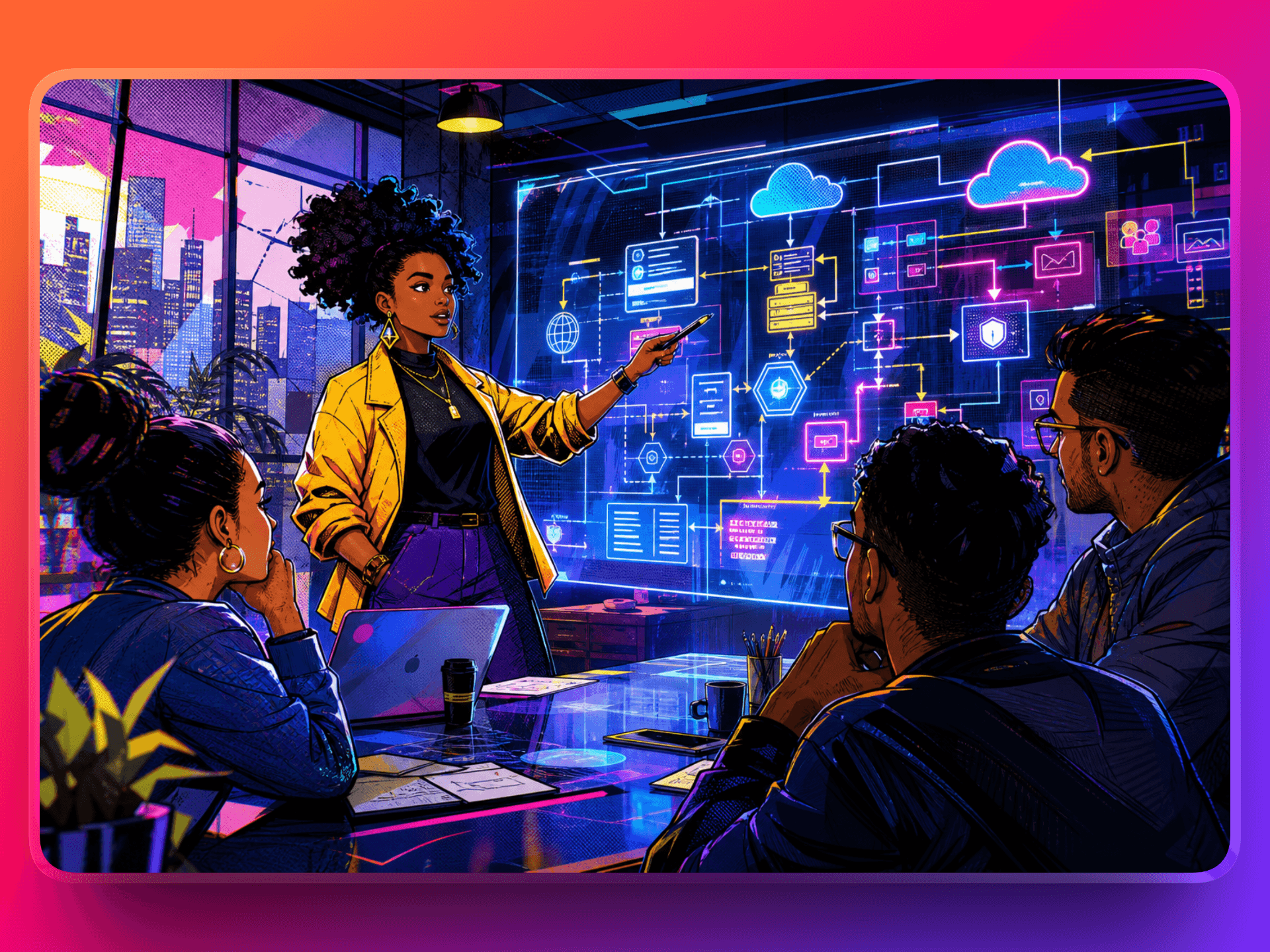 Tech consulting and strategy session